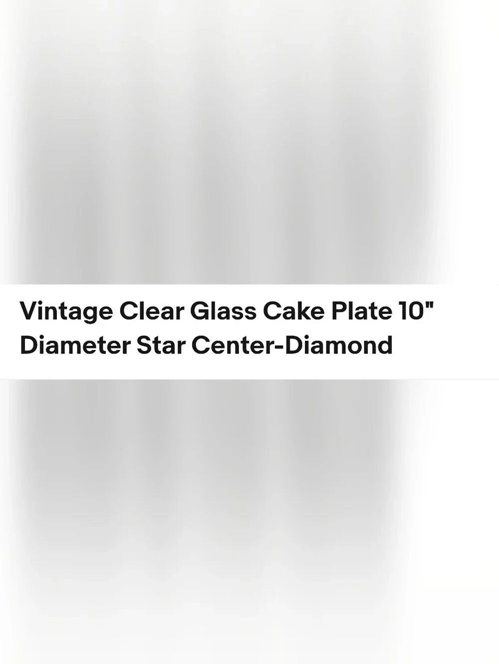Clear Cut Glass Serving Plate - Elegant Home Dining Platter